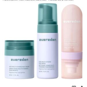 NWT Evereden Kids Hydrating Face Mist, Face Wash & Face Cream Trio Set